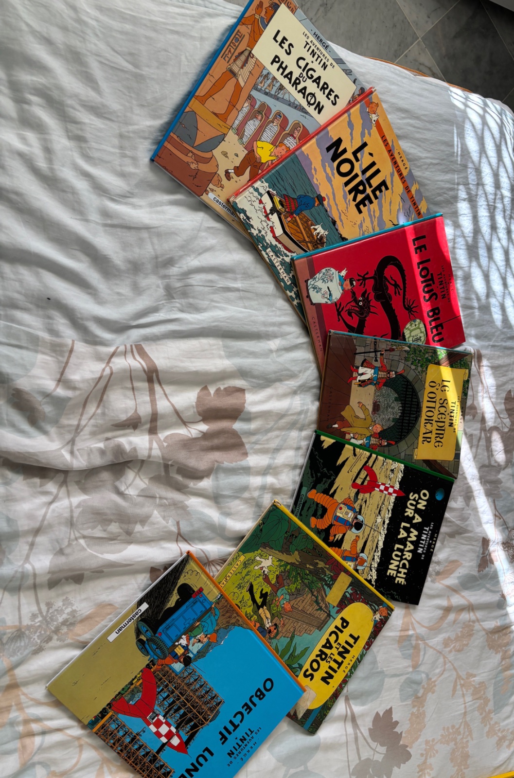 7 livres de la collection tintin