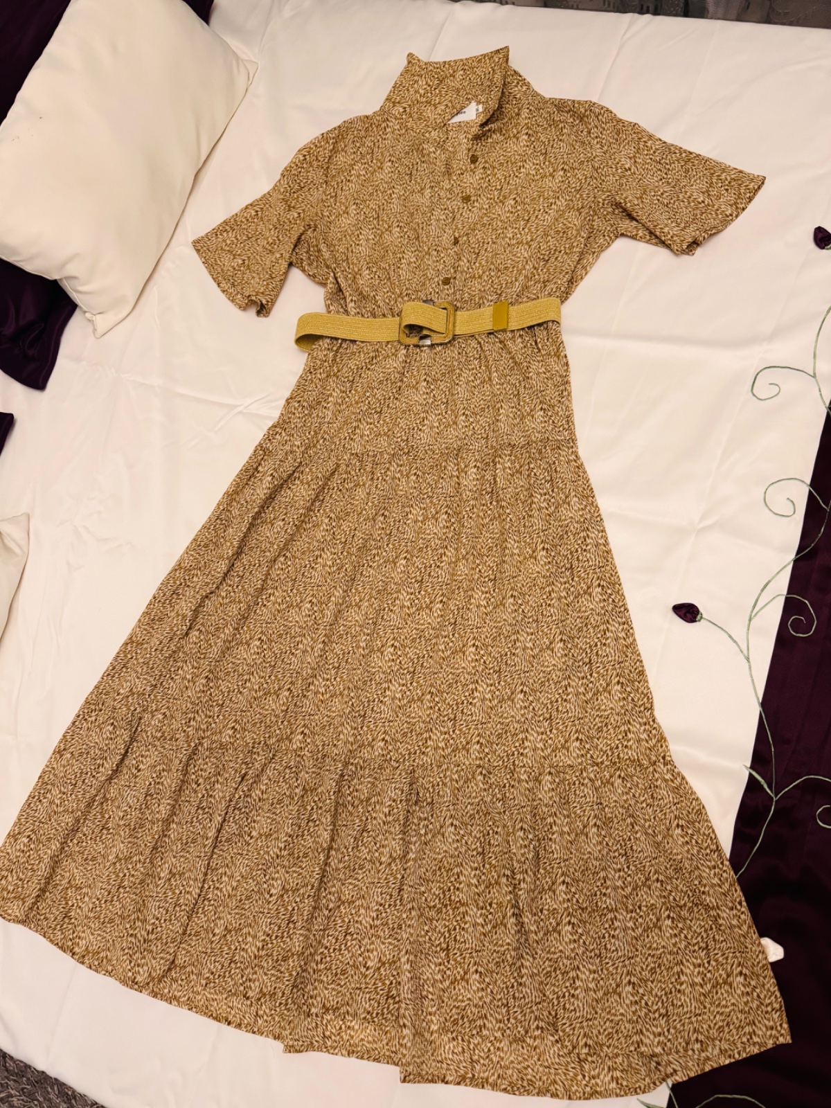 Liquidation Robe de bureau avec ceinture à la taille