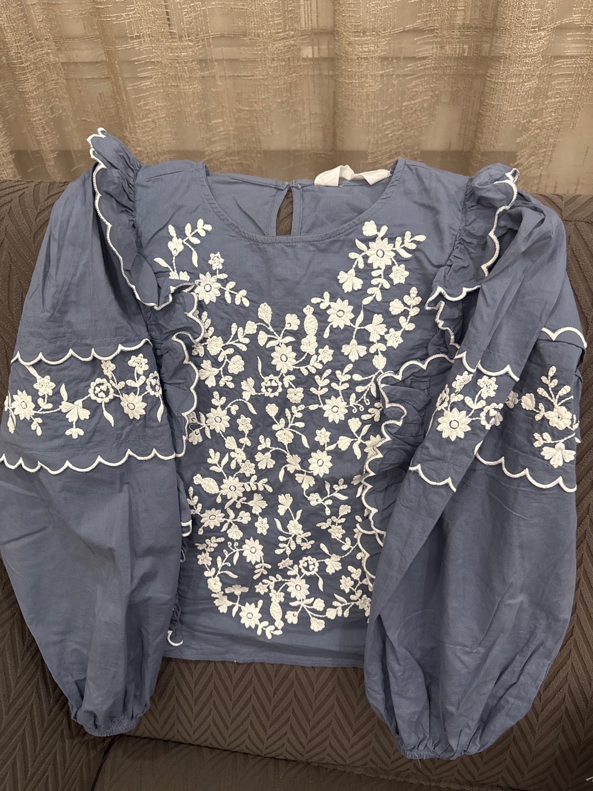 Legere blouse brodée