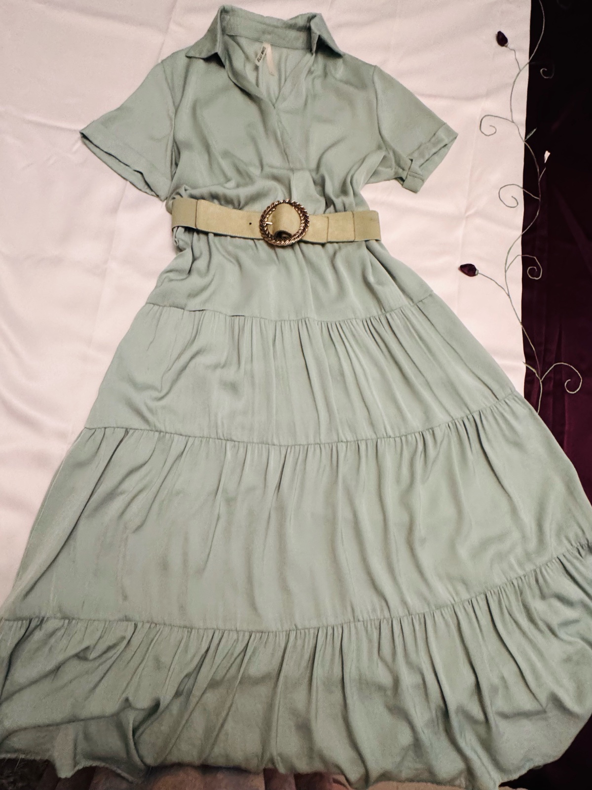 Lisuidation Robe de bureau avec ceinture à la taille