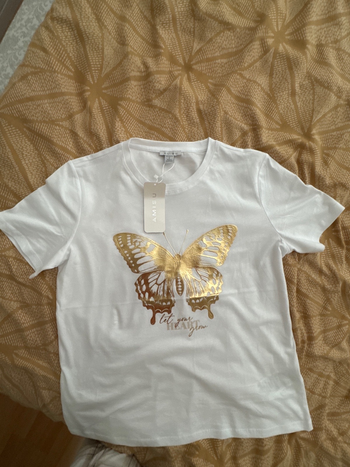 Tshirt papillon doré