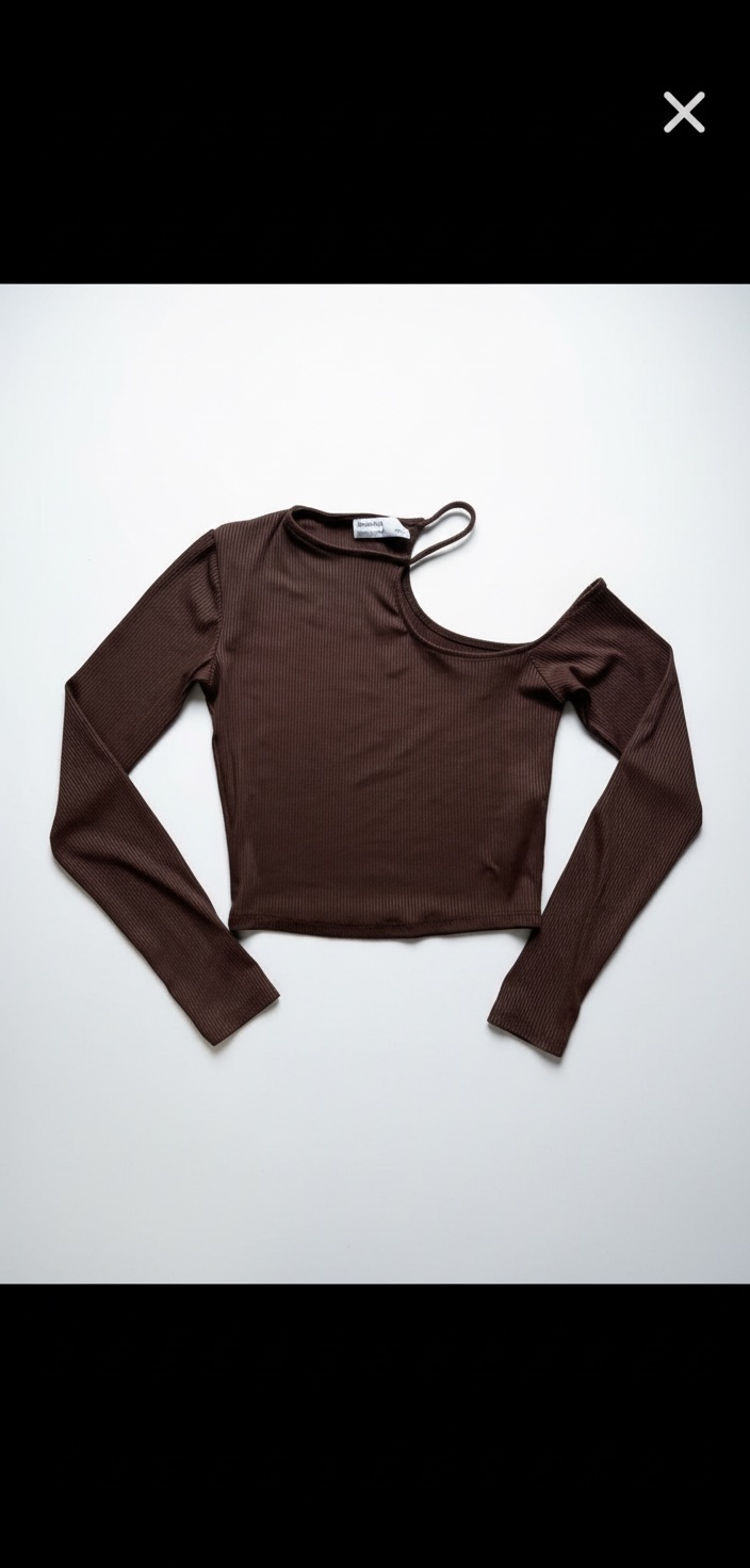 Pull marron Bershka