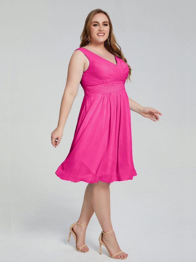 Robe Soirée rose fuschia.  Taille 46/3XL