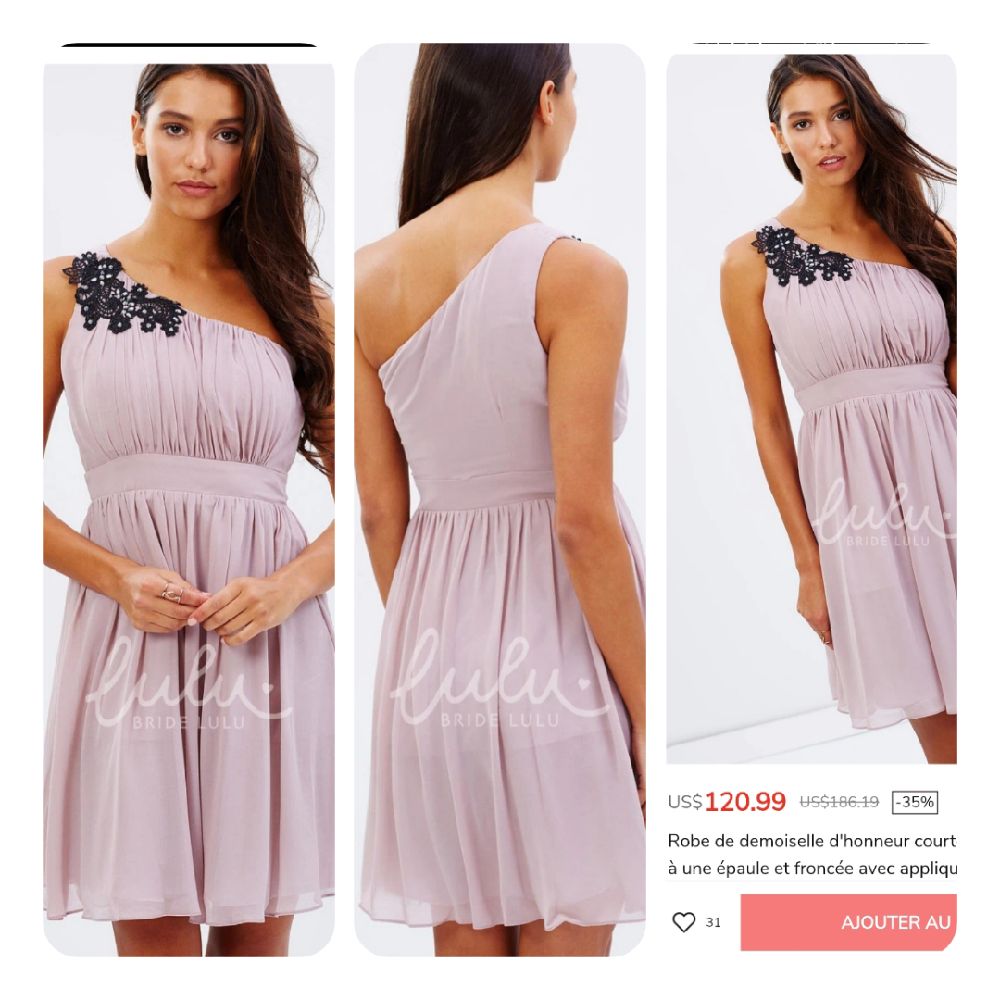 Robe mademoiselle d'honneur.  Taille 38/M.