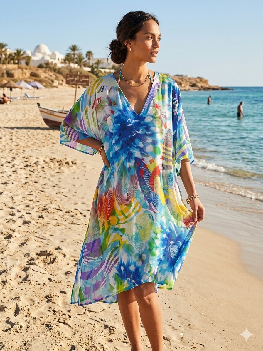Robe de plage Aqua Di Mare. Taille L.