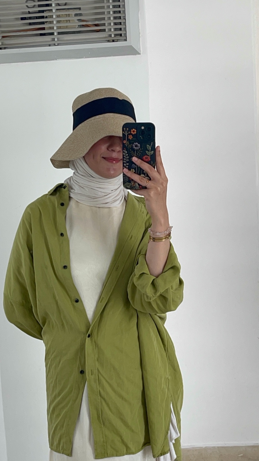 Chemise vert oversized