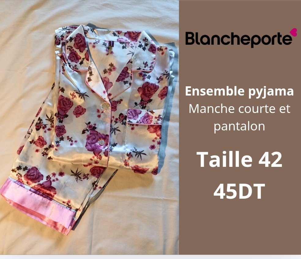 Ensemble pyjama satiné 