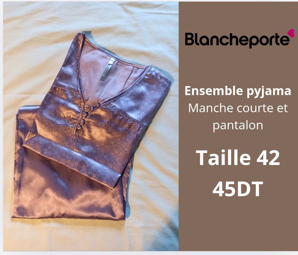 Ensemble Pyjama satiné 