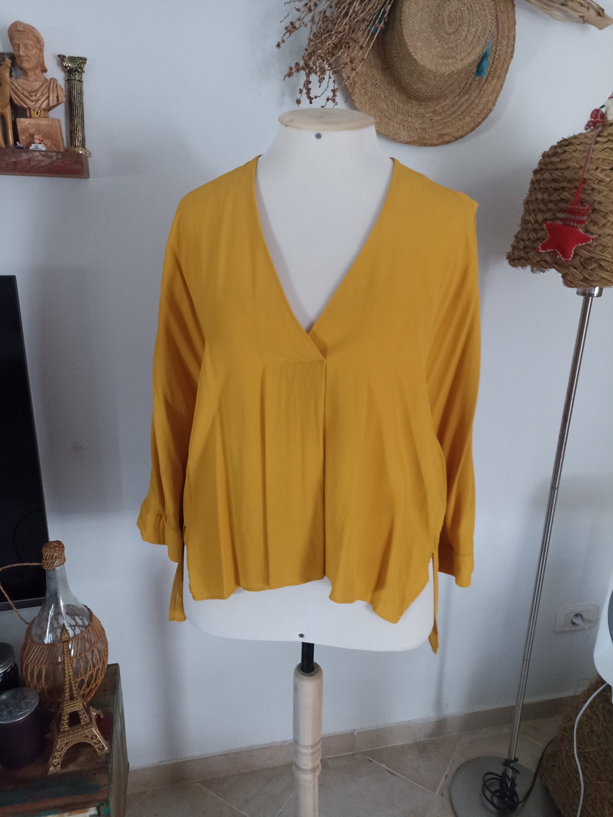 Blouse jaune Moutarde Zara S