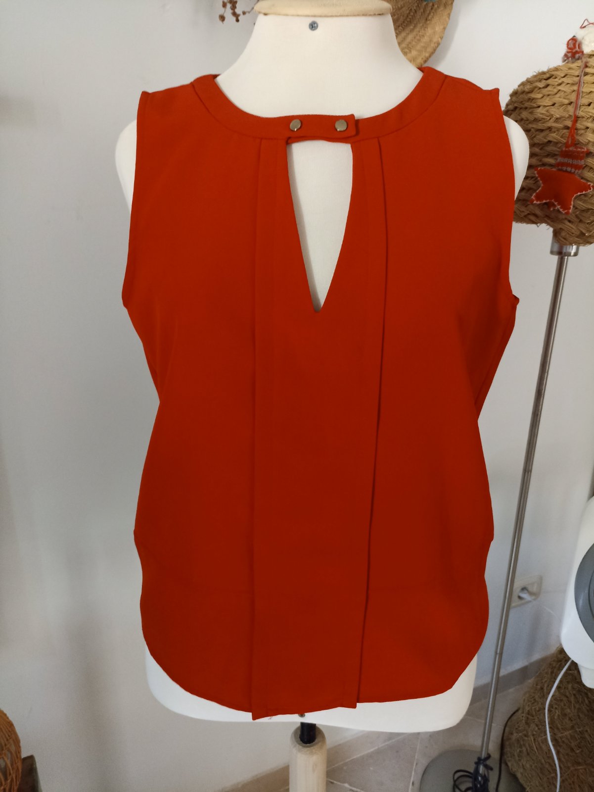 Débardeur chic rouge ZARA