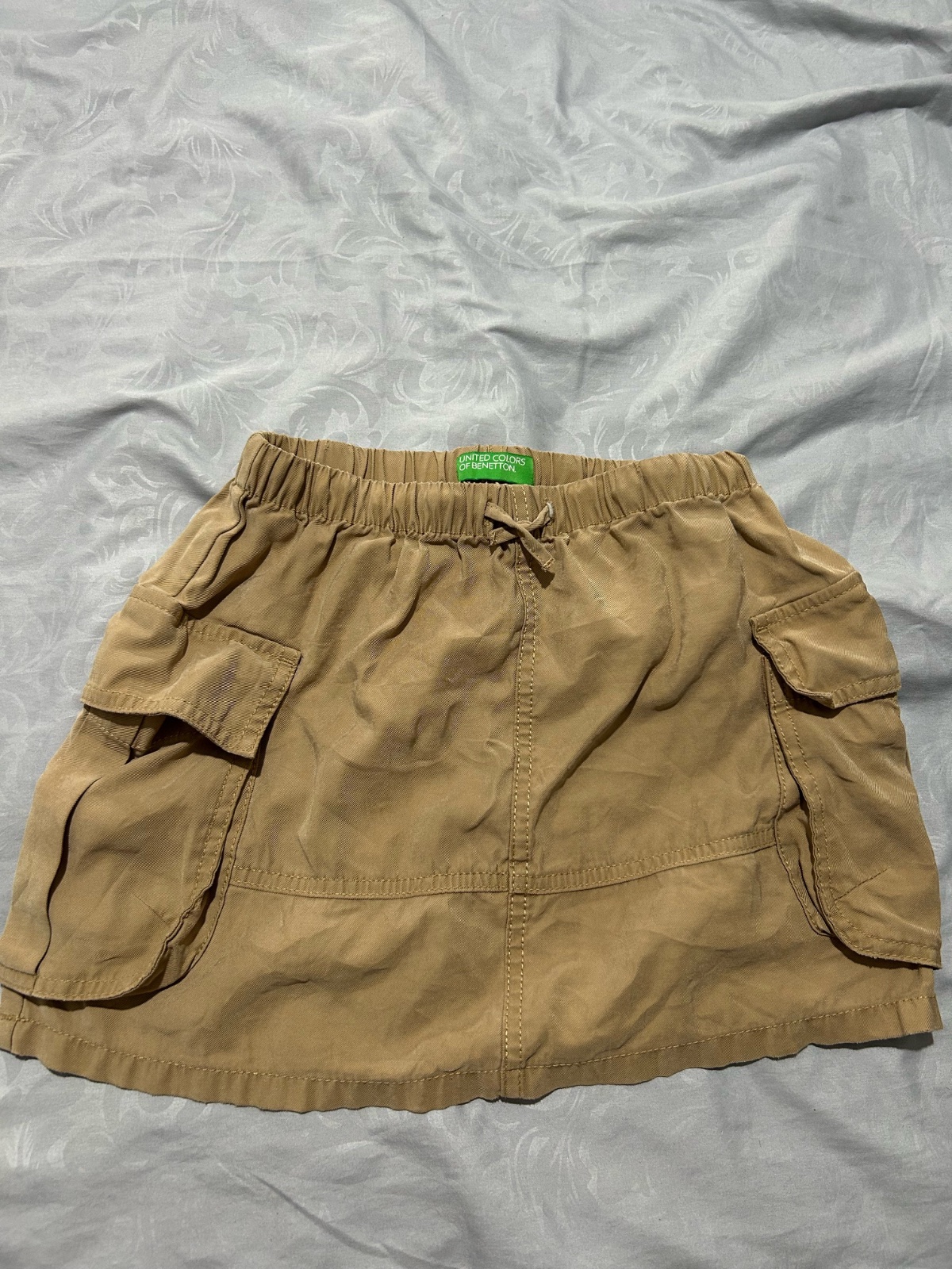 Mini jupe cargo beige Benetton