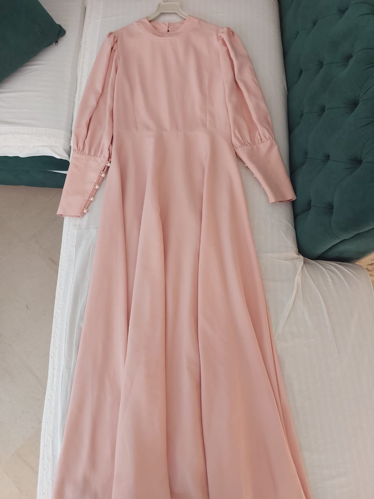 Robe longue effet satiné 