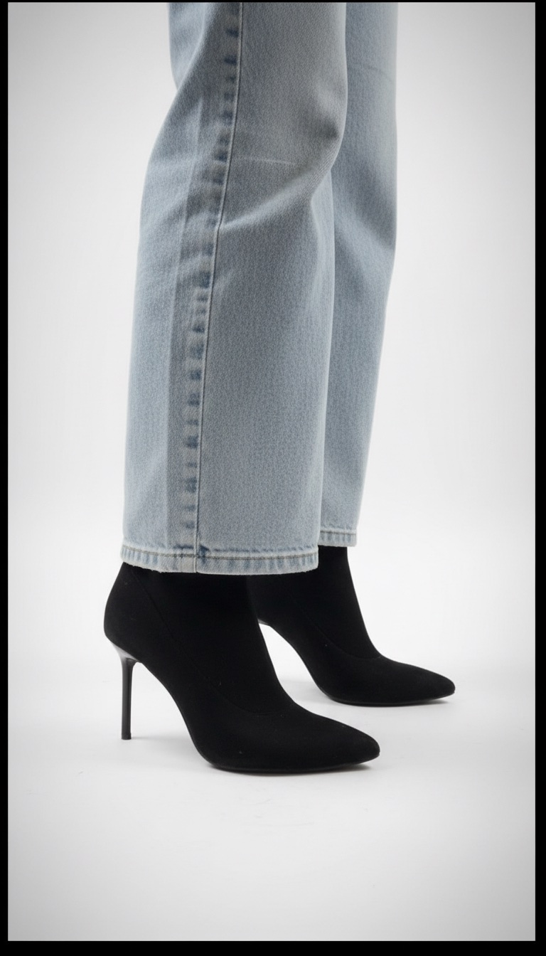 Bershka Boots à talons - noir