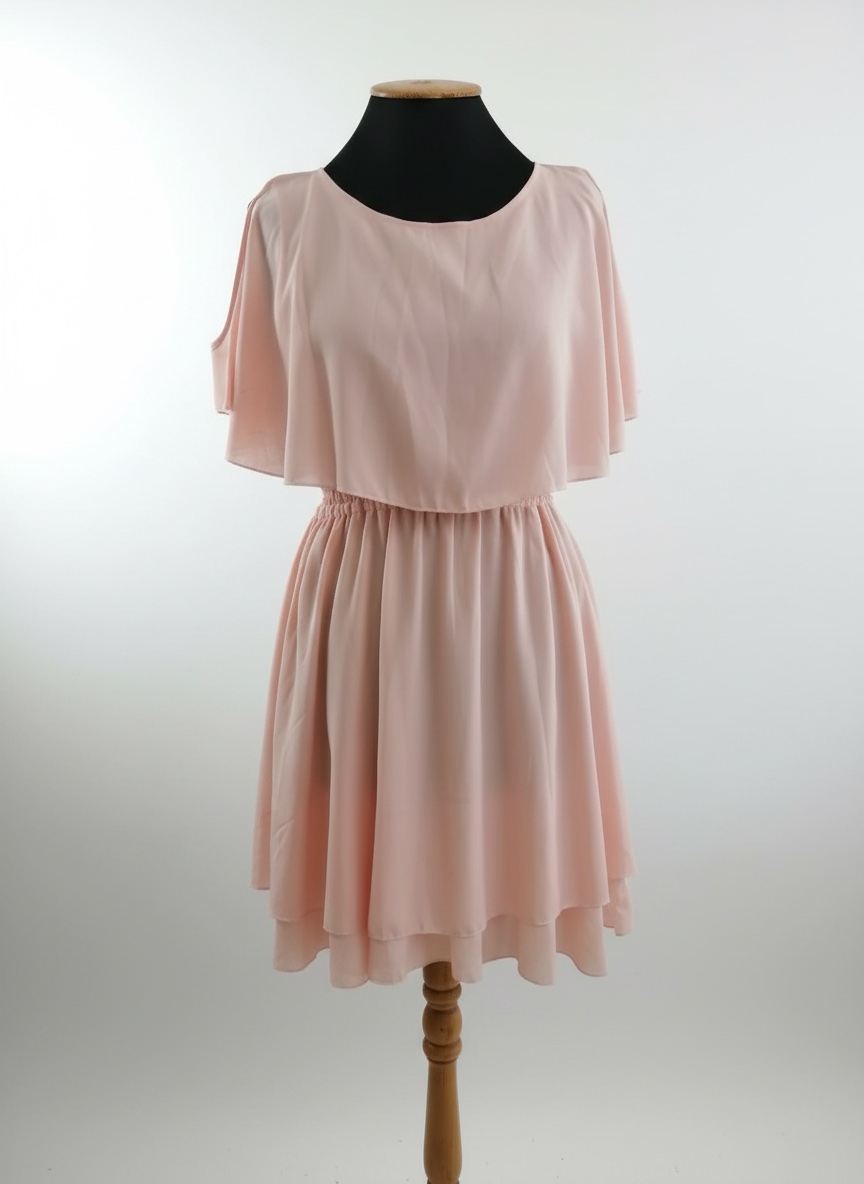 ✨🩷 Robe fluide rose poudré, style romantique ✨🩷