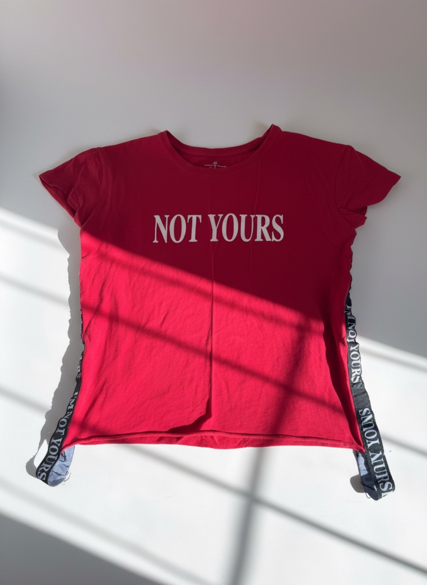 ❤️‍🔥 T-shirt rouge “NOT YOURS” – attitude & style ❤️‍🔥