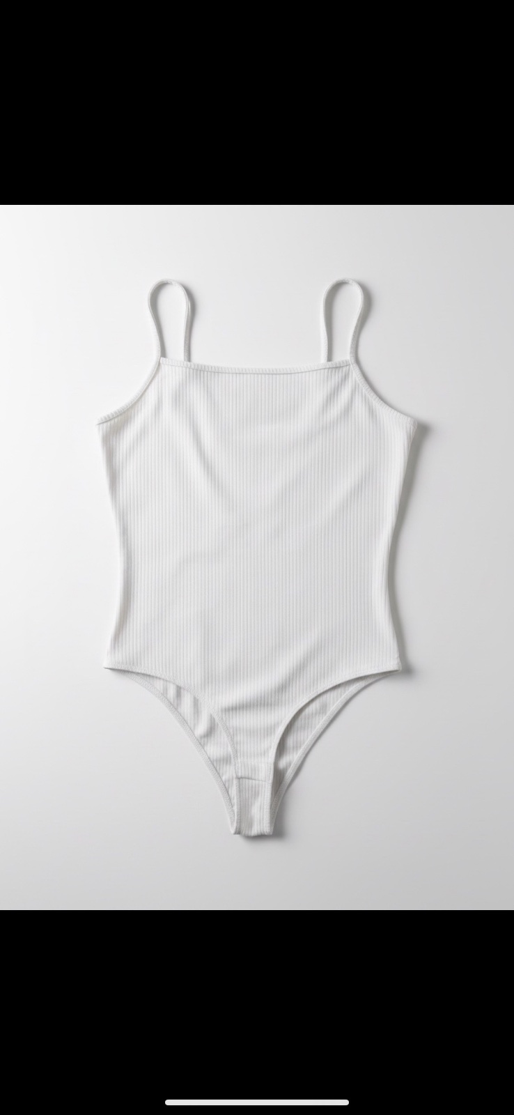 Body blanc côtelé 🤍