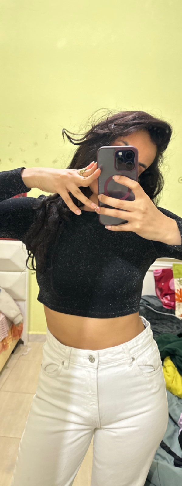 ✨Crop top bershka pailleté dos nus ✨🎉🎊🪩🪅