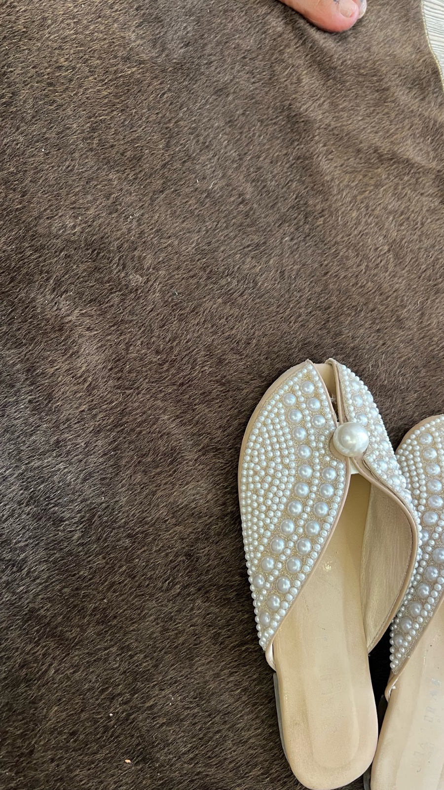 Mules femmes beige