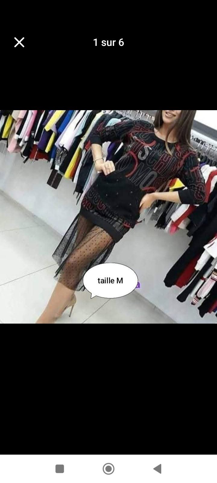 Robe importation oversize 