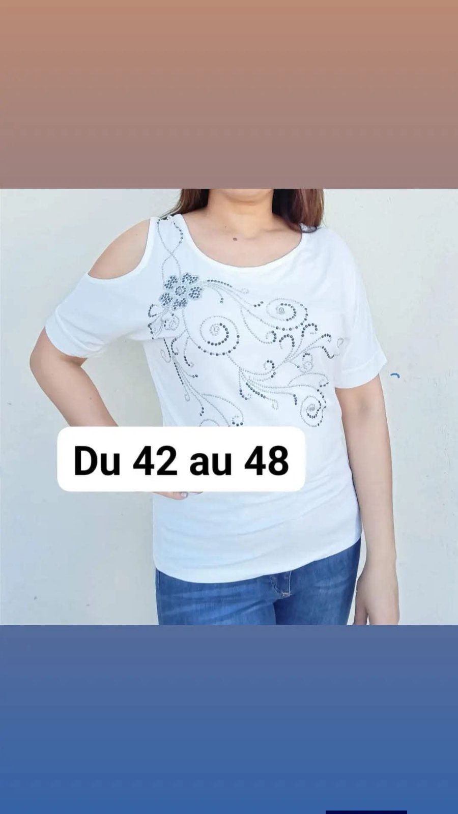 Pull coton grand taille ylebes 42/44 w 46