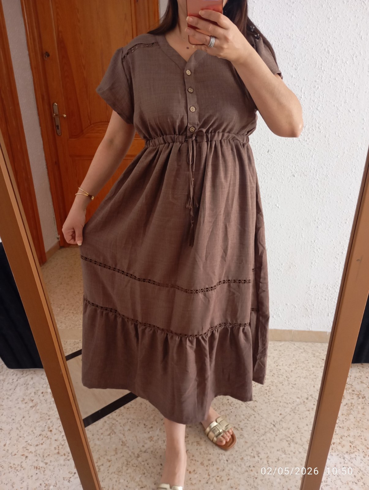 Robe fluide taille XL tlebes 42 et 44 importation avec ticket 