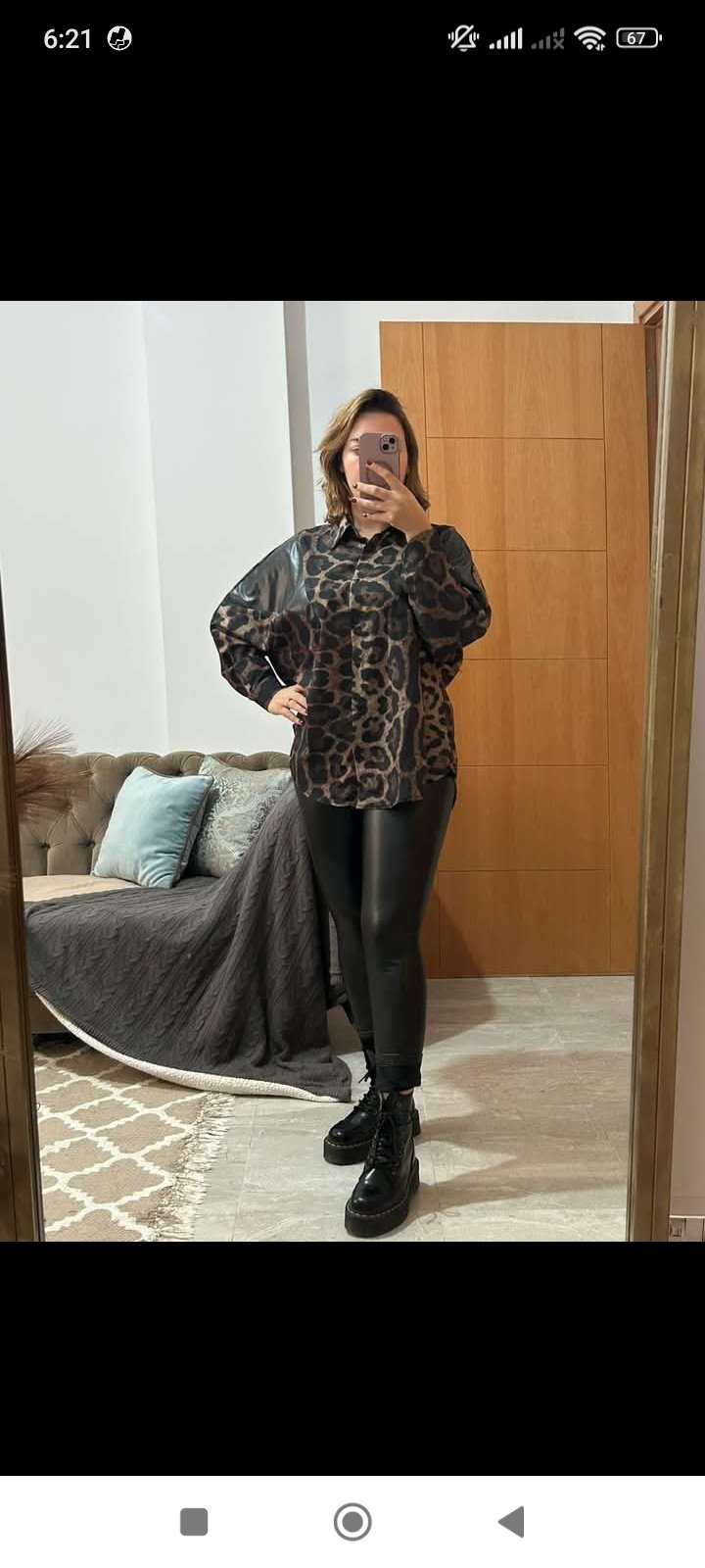 Legging cuir mbaten importation grand taille du 44 au 52