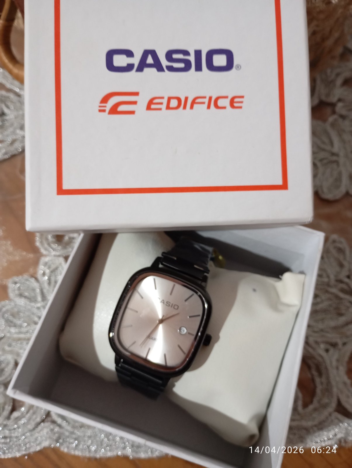 Montre homme casio avec ticket 