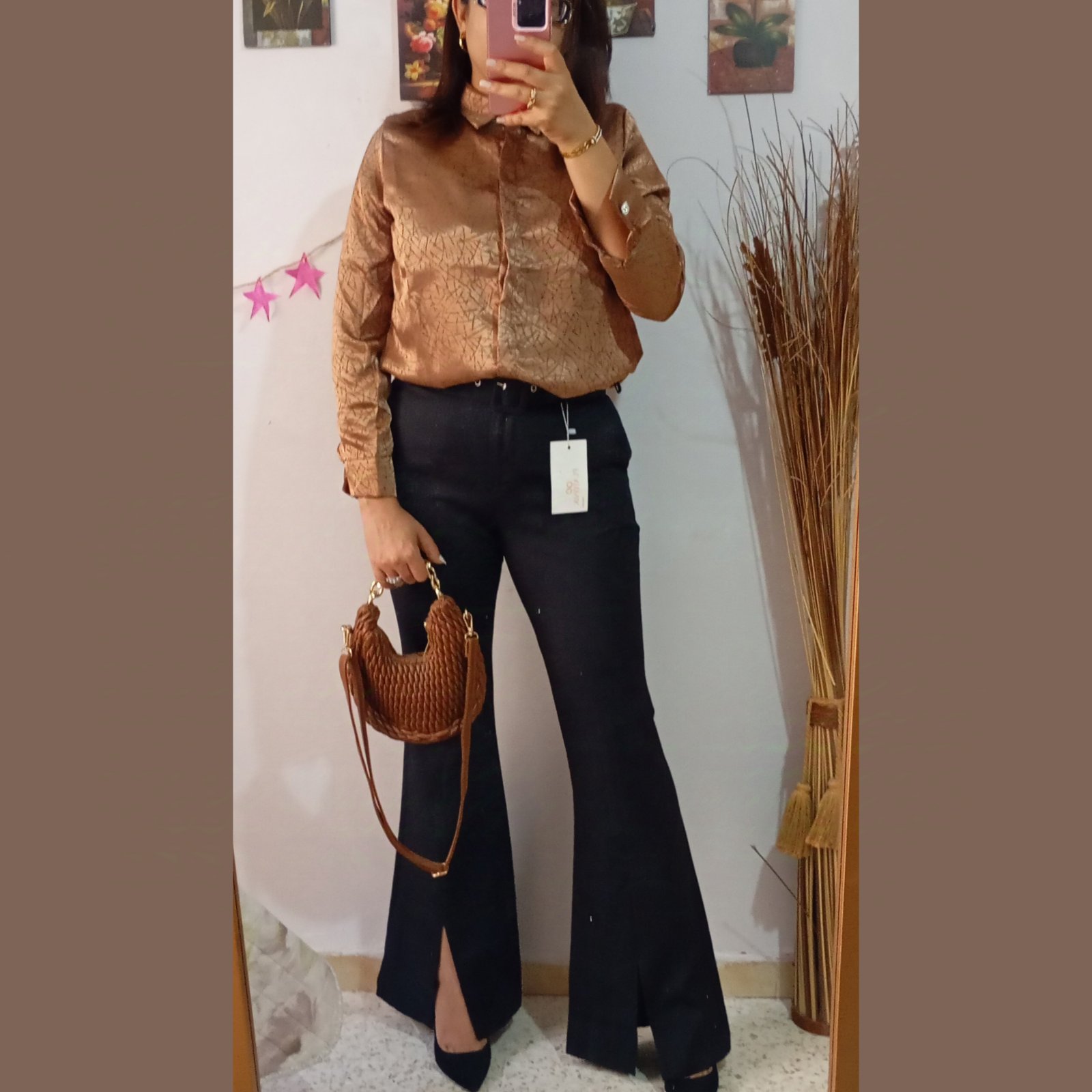 Pack chemise taille M pantalon taille haute taille M importation 