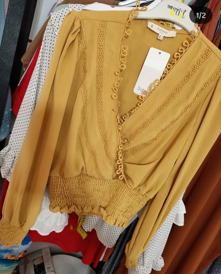 Chemise moutarde importation 