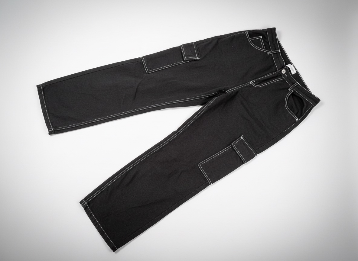 Pantalon cargo noire