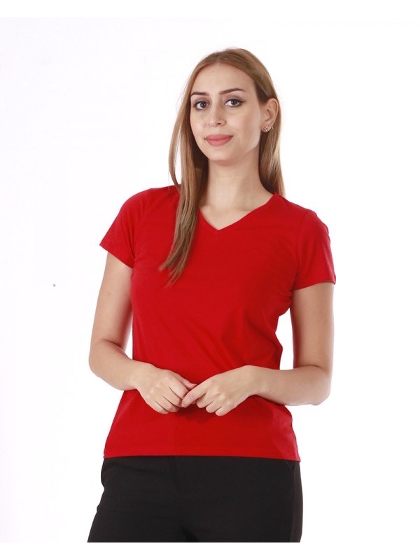 Pull coton rouge 