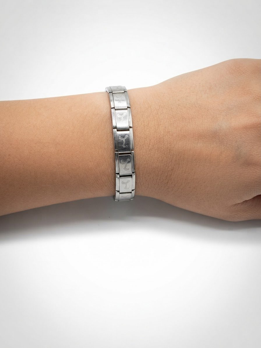 Pack 2 bracelets en acier inoxydable