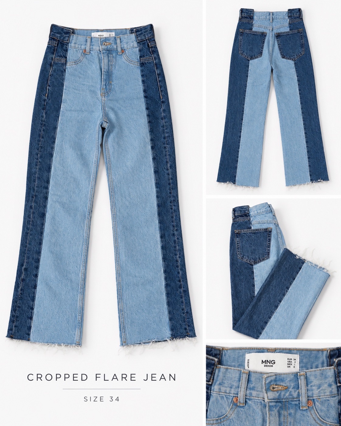 Cropped flare jean 