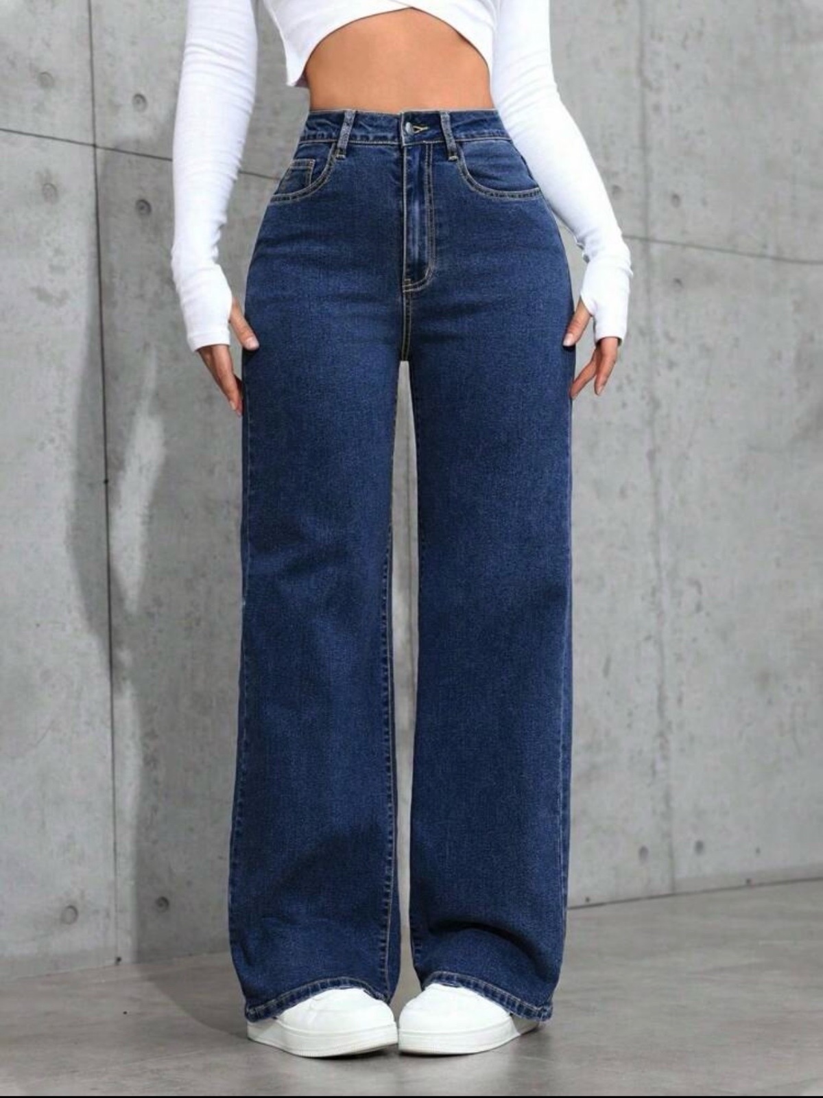 Jean taille haute femme
