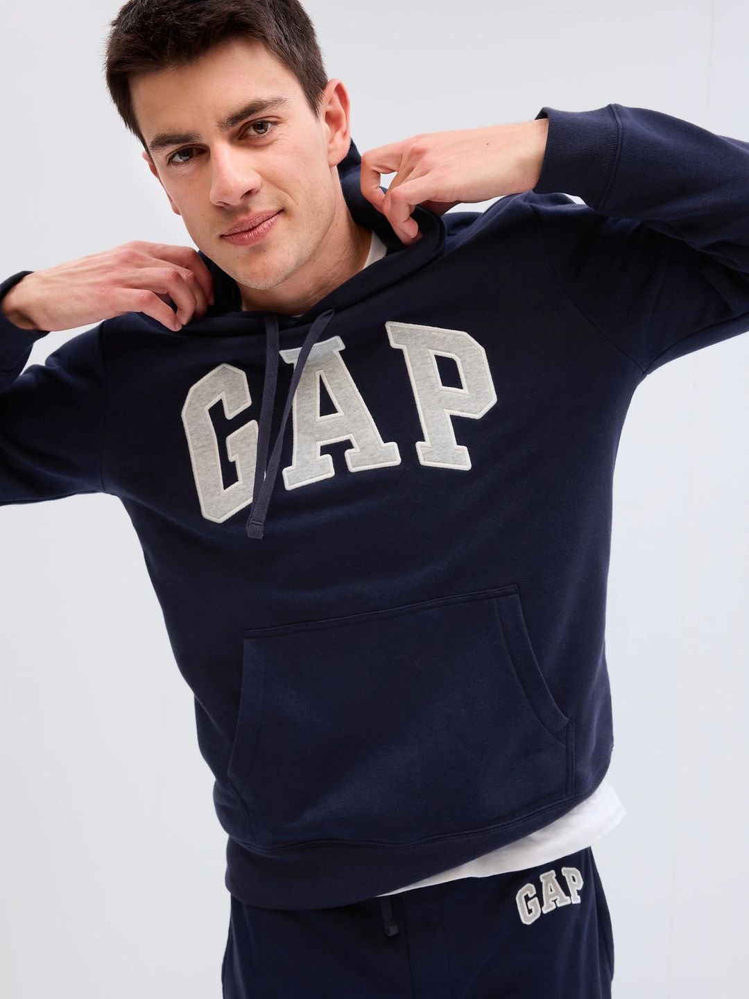 Sweat à capuche GAP mixte homme/femme bleu marine