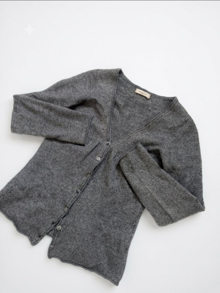 Gilet Promod gris chiné col V  taille Xs