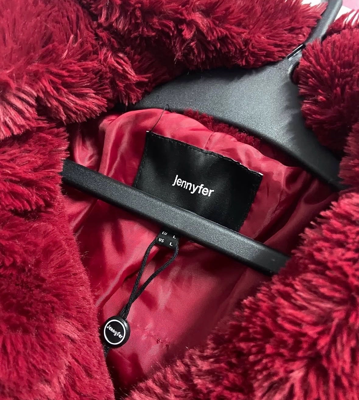 Manteau rouge bordeaux 