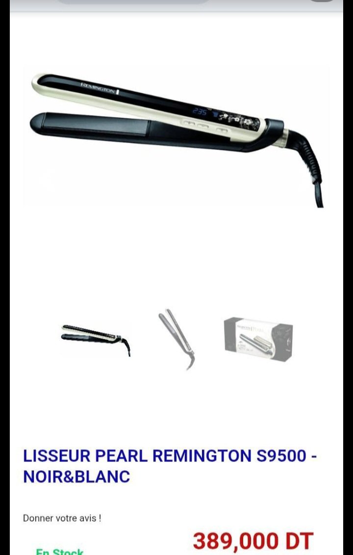 Lisseur remington S9500 importé de France 