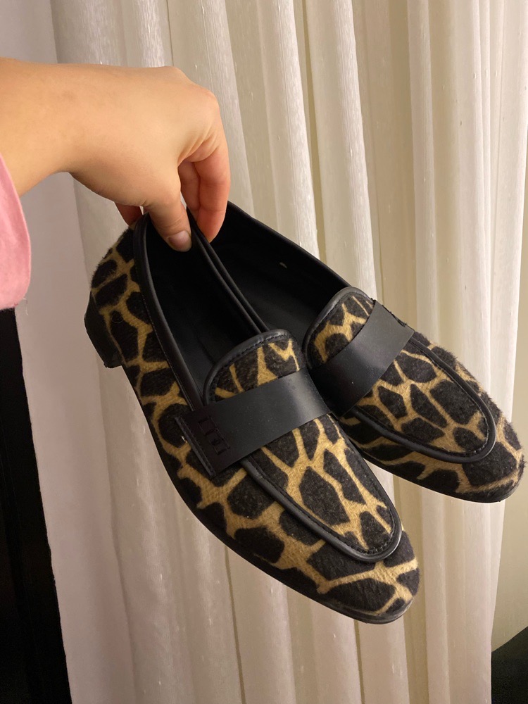 Derbies femme tigré 