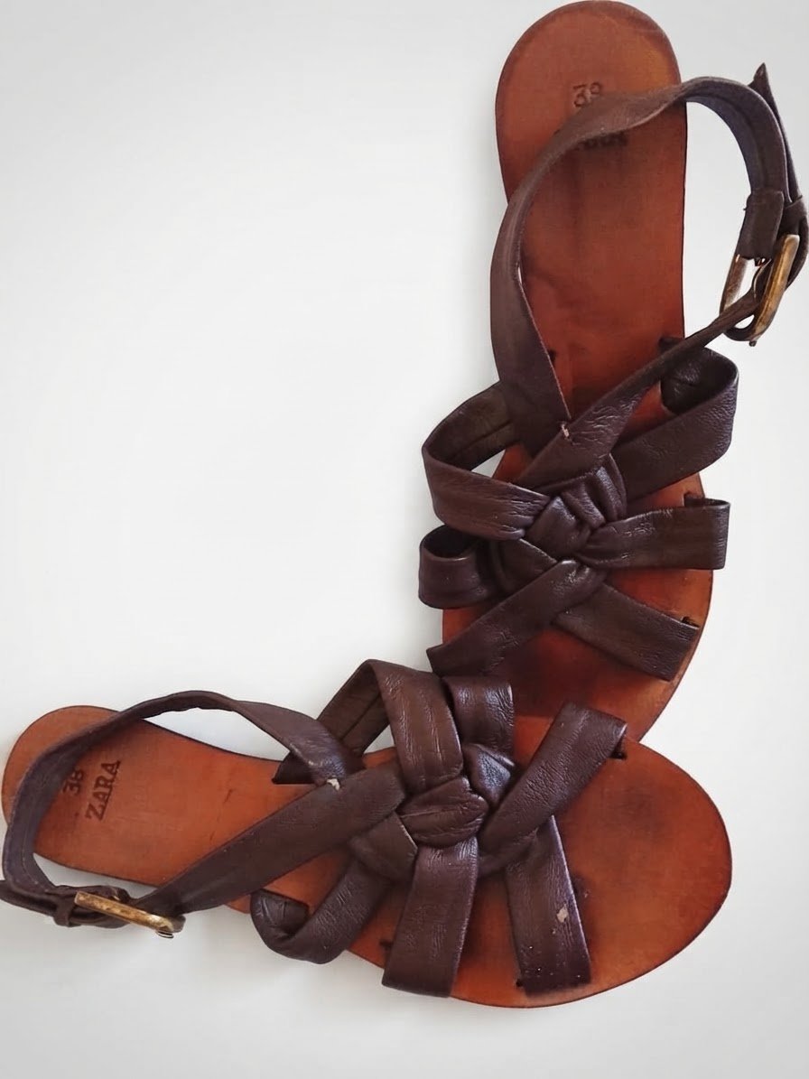 Sandales femme marron 