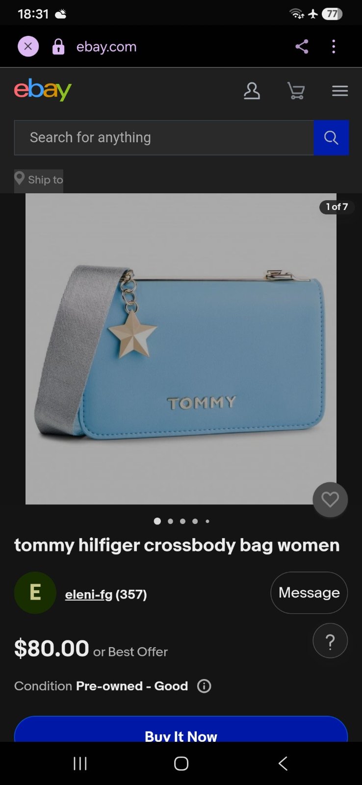 🩵💙sac à bandouliére Tommy Hilfiger 🩵💙