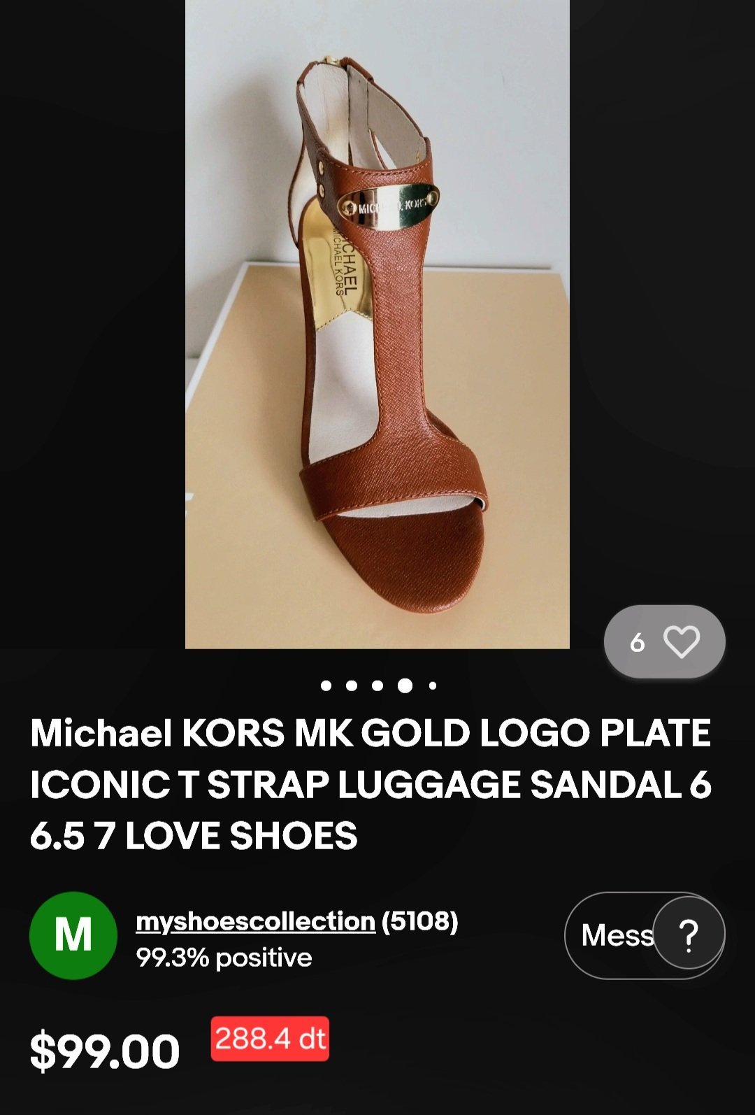 🤎✨️Sandales compensées authentiques MICHAEL Michael Kors, modèle iconique Berkley T-Strap Wedge✨️🤎