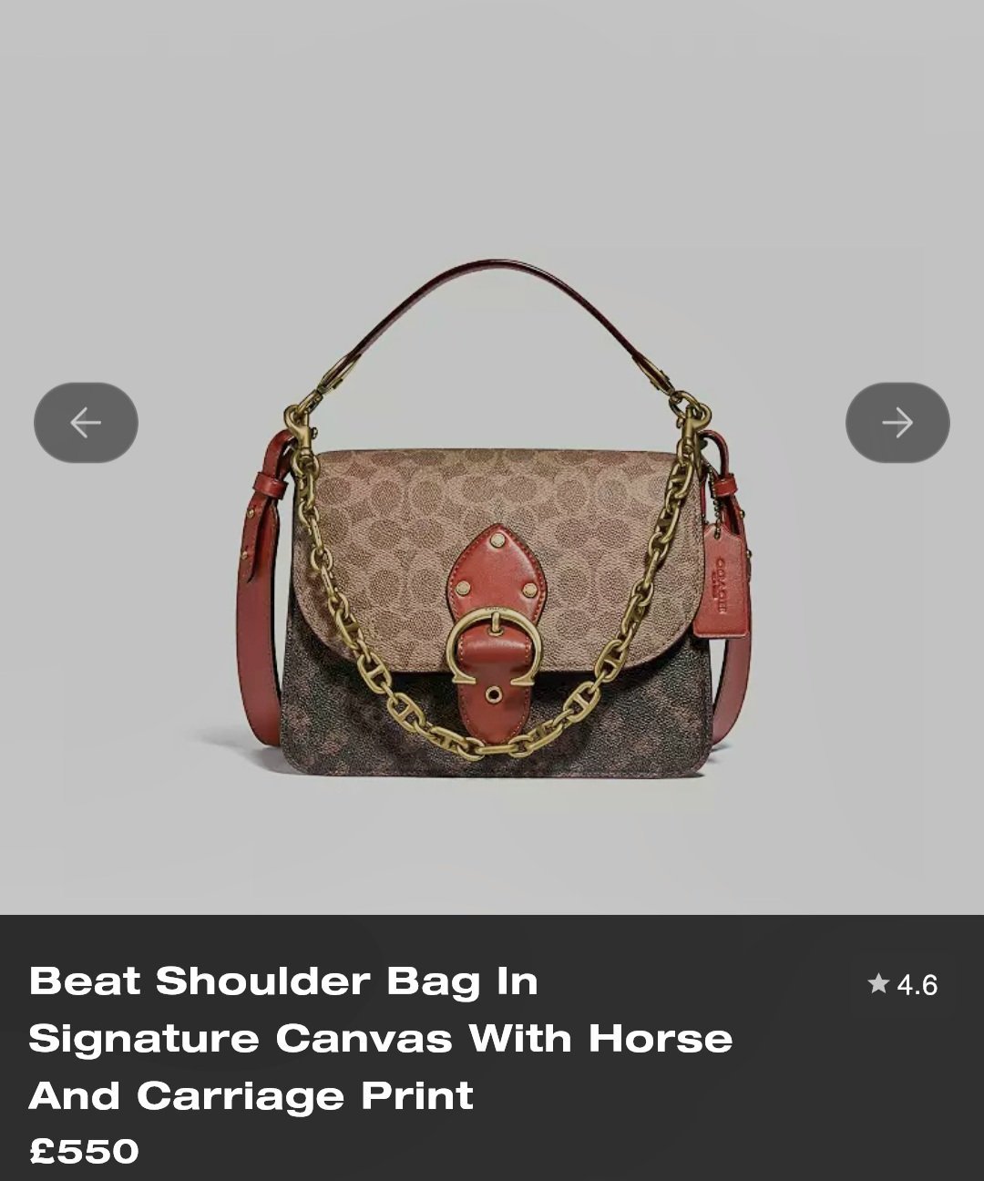 🔥🔥🔥🔥🔥Sac à bandoulière Coach - Modèle "Beat Shoulder Bag" (Authentique)🔥🔥🔥