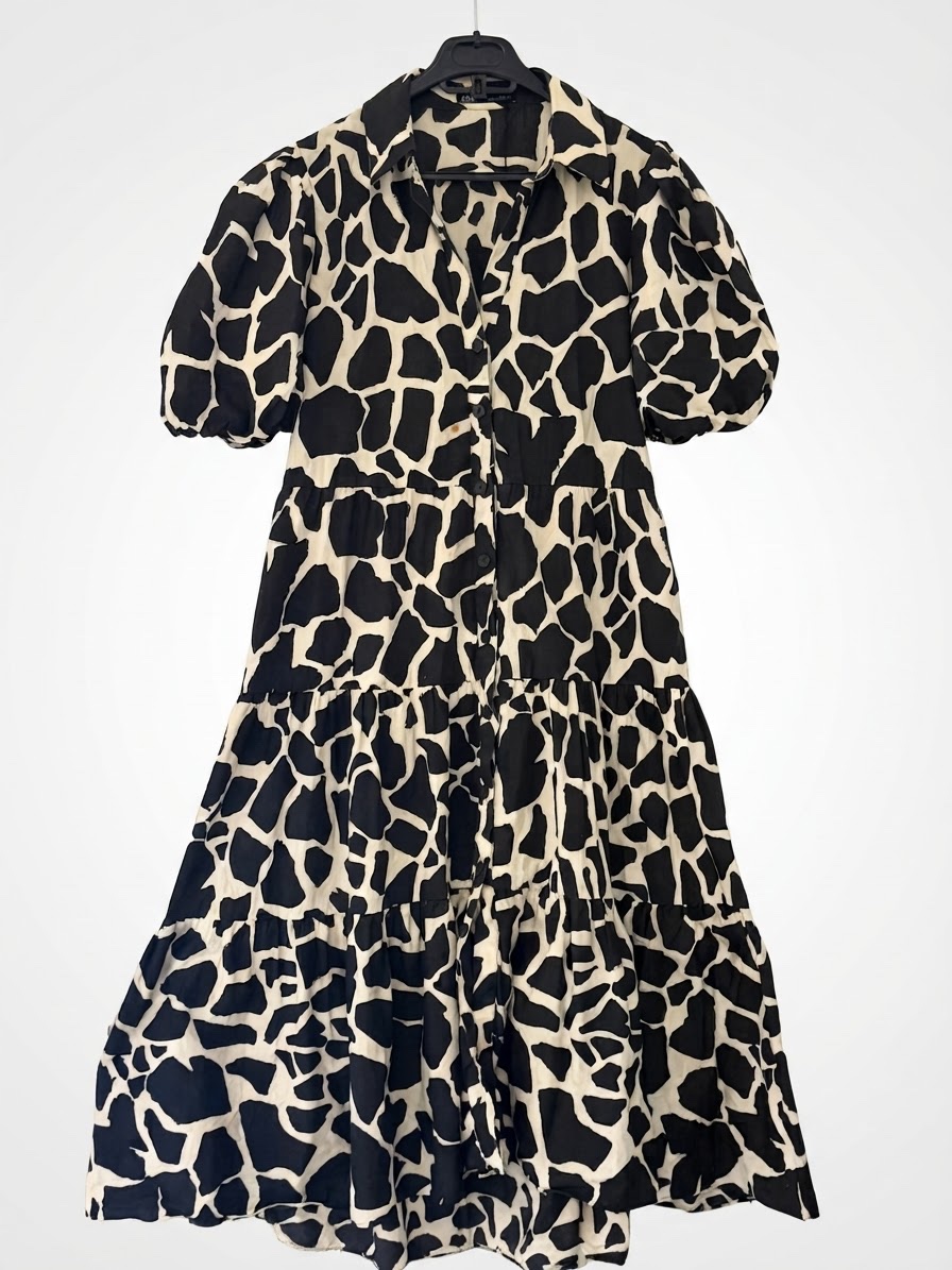 Robe langue chemisier Zara imprimé girafe