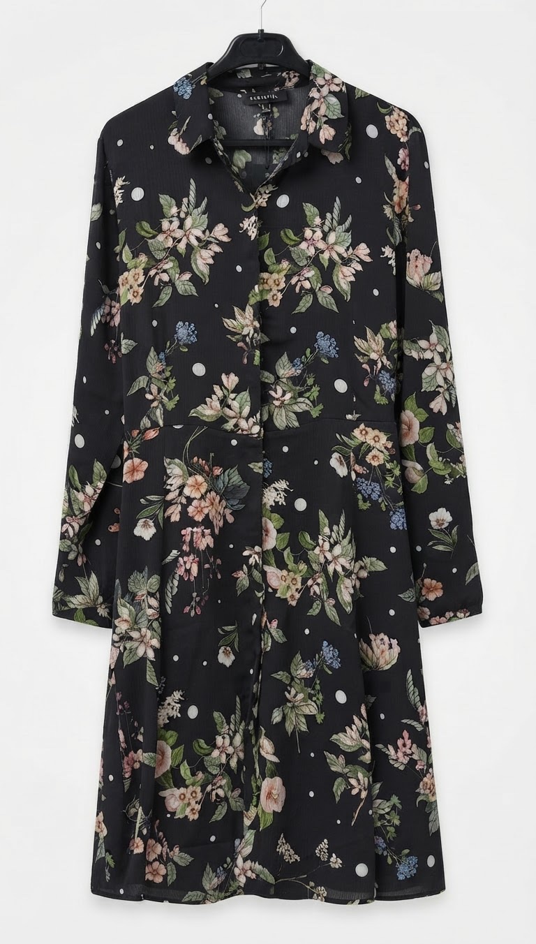 Robe longue fleurie cortefiel