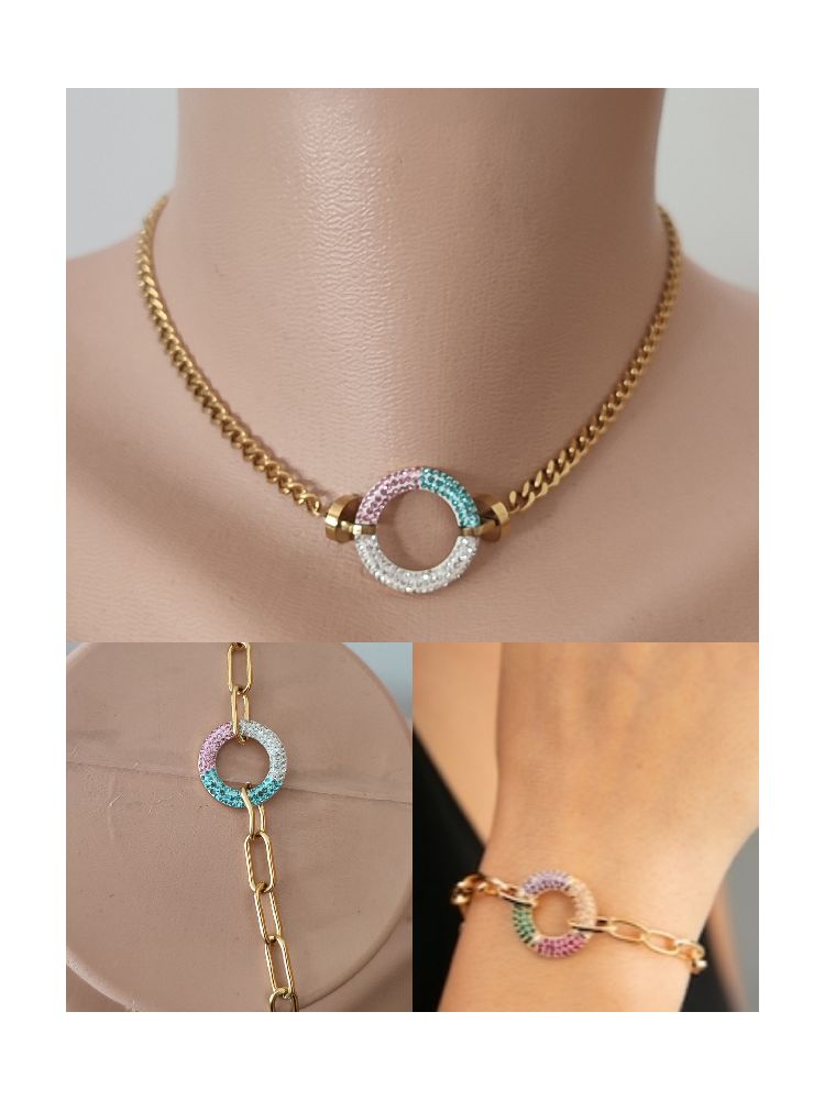 Collier & bracelet Rainbow 🌈