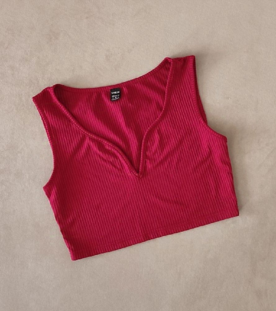 Crop top burgundy 