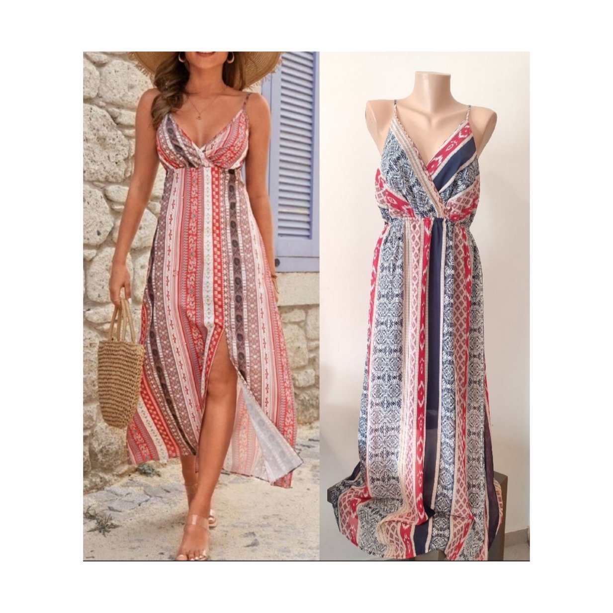 Robe longue dos nu