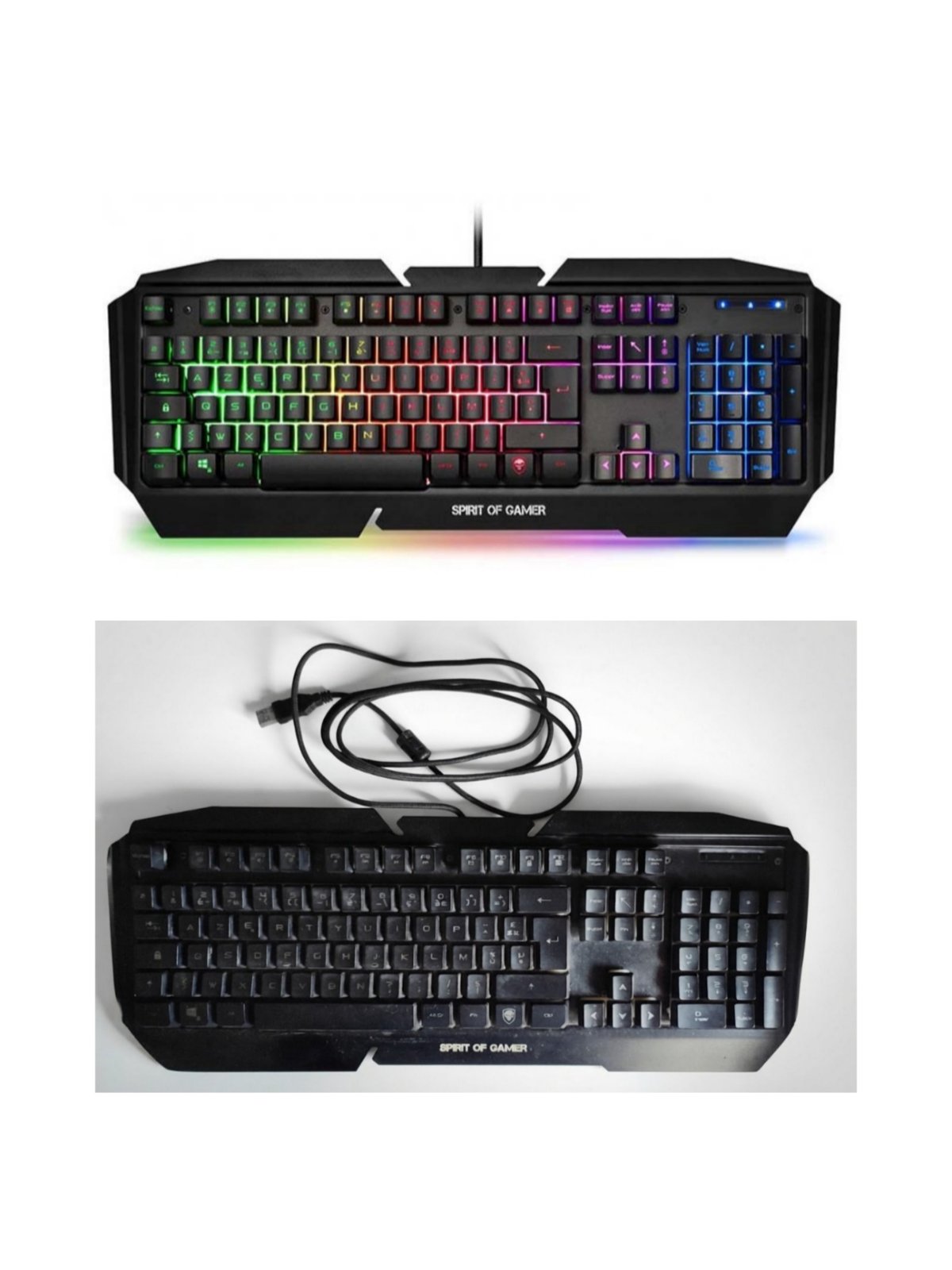Keyboard gaming rétro-éclairé