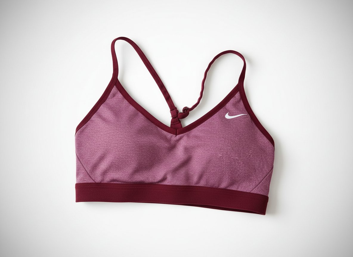 Brassière de sport Nike bordeaux / mauve chiné